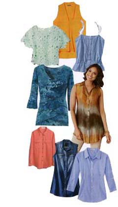 Cutout sleeves, off-the-shoulder styles, lace insets, peasant styles are just some of the trends in tops for Spring, Summer 2015
